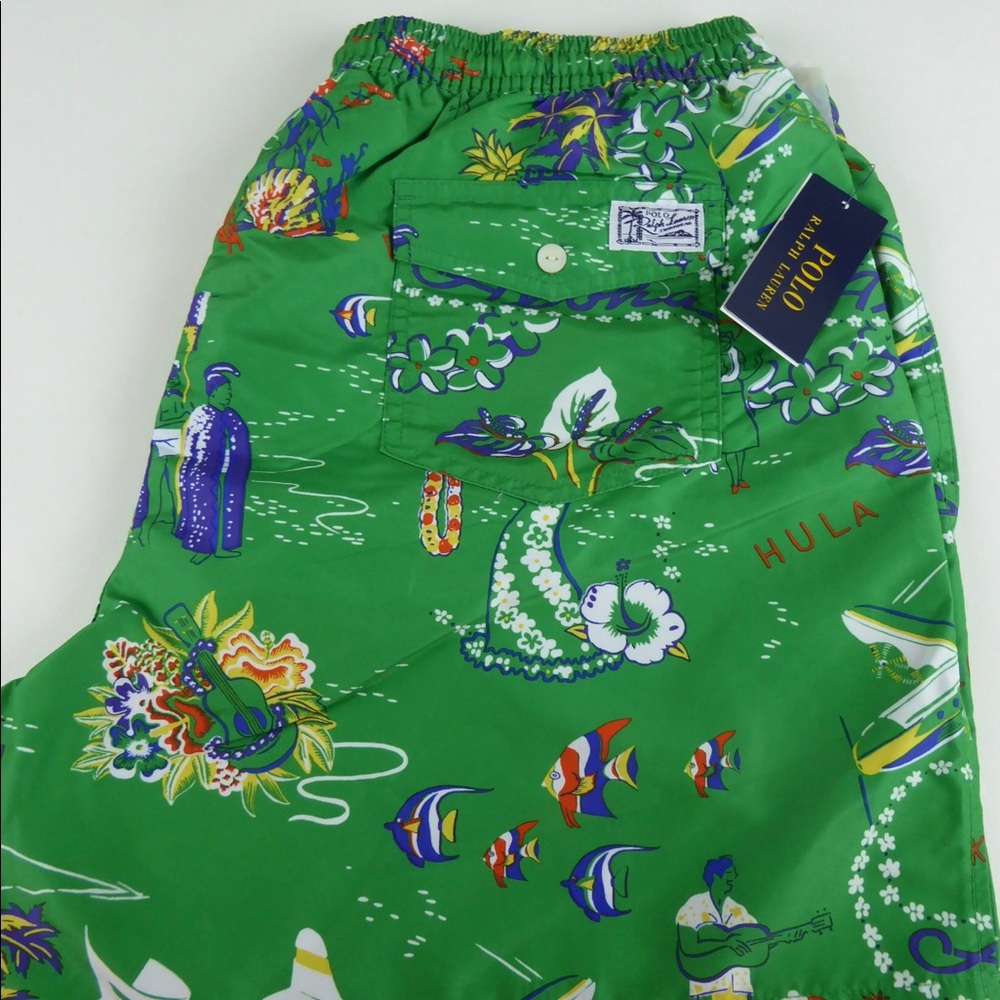 Polo Ralph Lauren Hawaiian Getaway Swim Trunks NWT